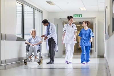 picture of a scene from a hospital corridor